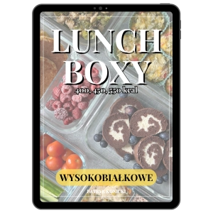 80 Lunchboxów wysokobiałkowych (400, 450, 550 kcal)