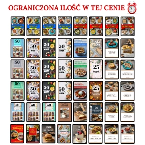 MEGA PAKIET PRZEPISÓW (55 ebooki)  